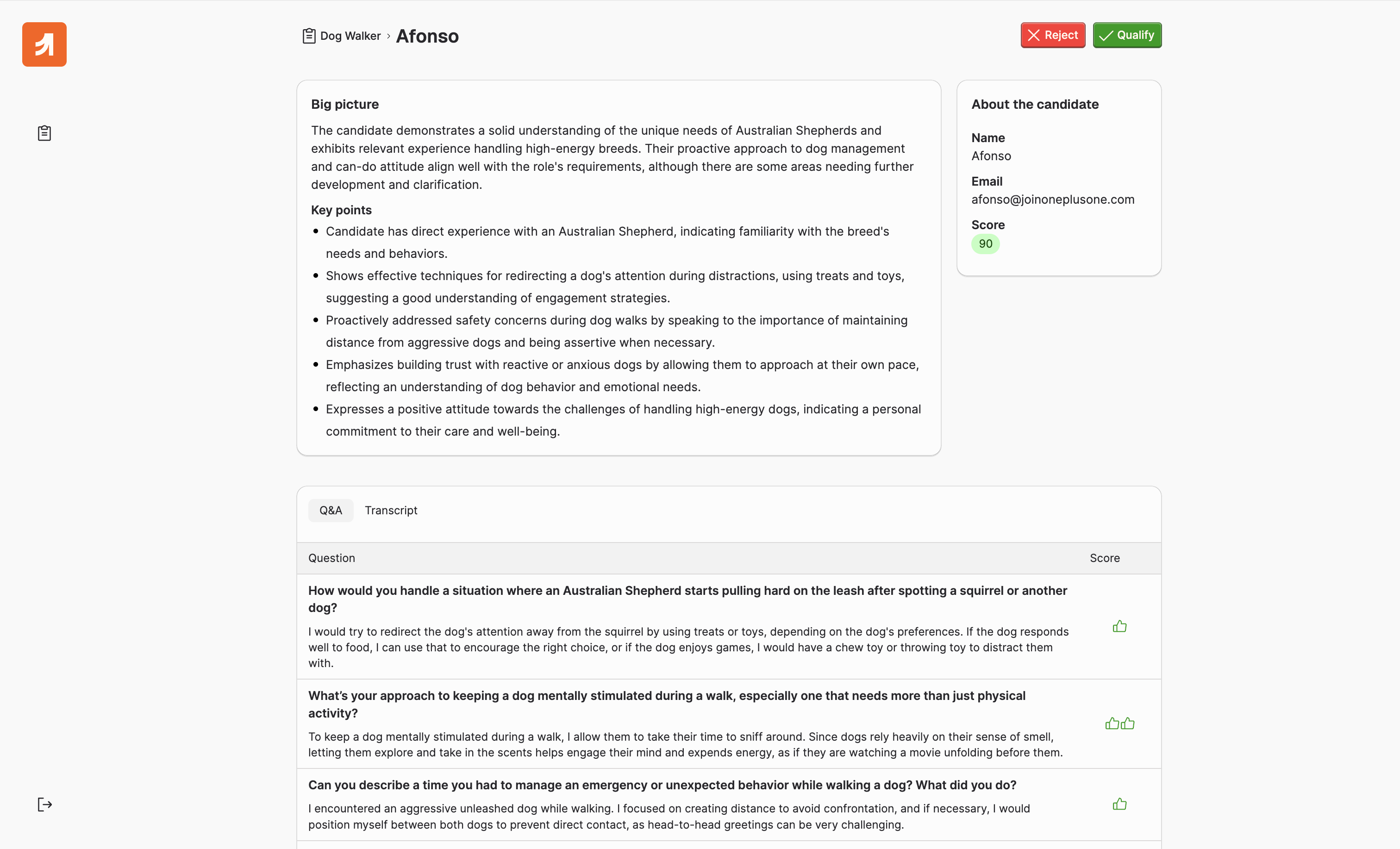 AI voice interview analysis